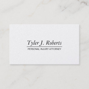 Tarjeta De Visita Abogado Profesional Moderno Platino Letrado