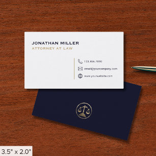 Tarjeta De Visita Abogado profesional simple