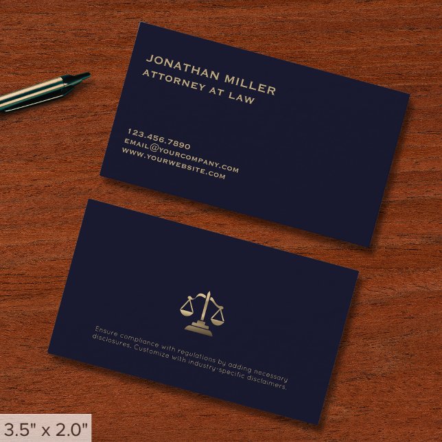 Tarjeta De Visita Abogado profesional simple (Subido por el creador)