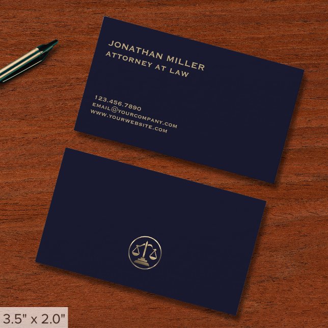 Tarjeta De Visita Abogado profesional simple (Subido por el creador)