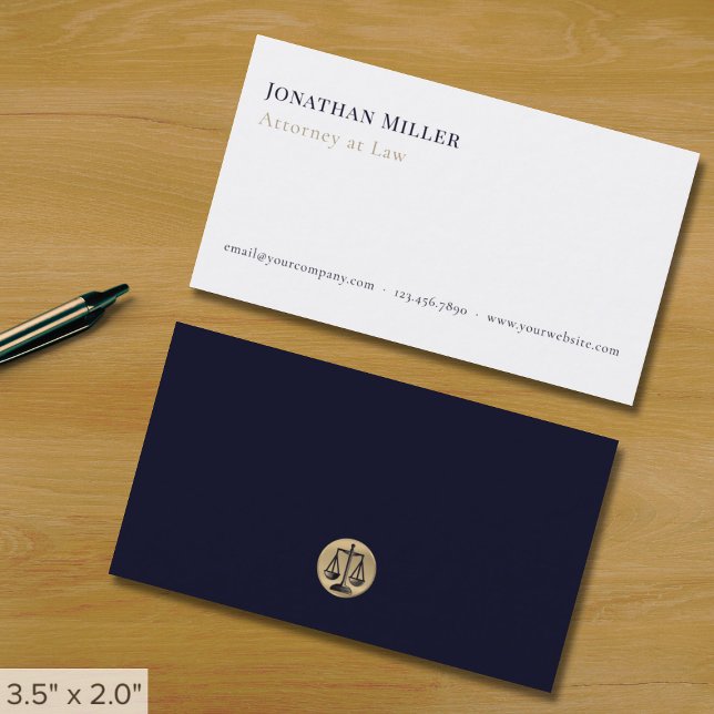 Tarjeta De Visita Abogado simple (Subido por el creador)