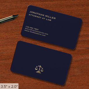 Tarjeta De Visita Abogado simple