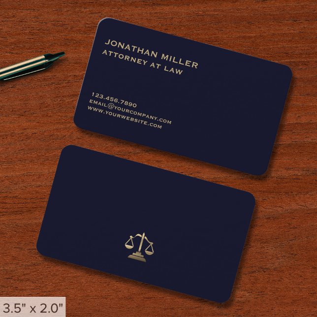Tarjeta De Visita Abogado simple (Subido por el creador)