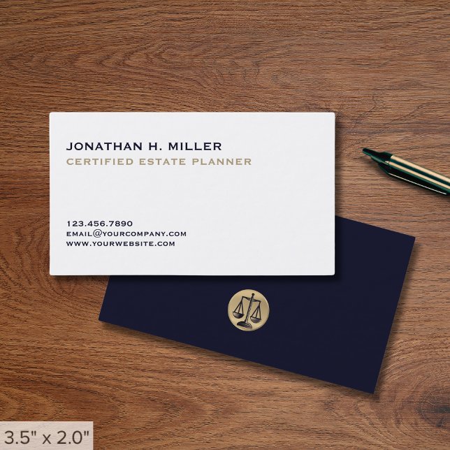 Tarjeta De Visita Abogado simple mínimo (Subido por el creador)