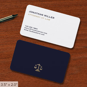 Tarjeta De Visita Abogado simple mínimo