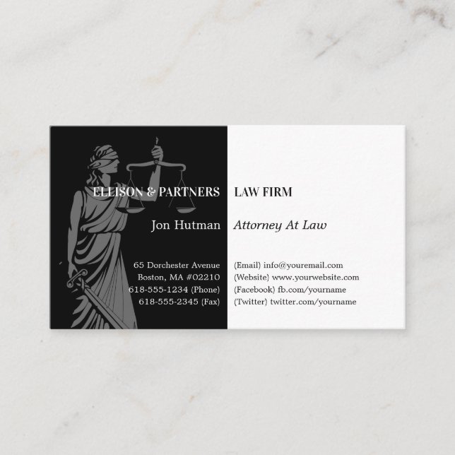 Tarjeta De Visita Abogado | Themis Professional (Anverso)