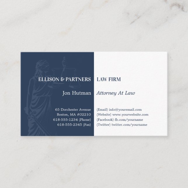 Tarjeta De Visita Abogado | Themis Professional (Anverso)