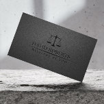 Tarjeta De Visita Abogado trendy Carbon Black Professional<br><div class="desc">Tarjeta de presentación profesional para abogado/abogado negro de carbono.</div>