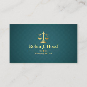 Tarjeta De Visita Abogado verde oscuro del Rhombus del falso libra