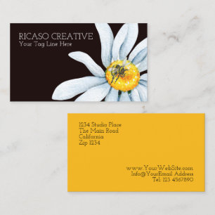 Tarjeta De Visita Abono acuarela en Personalizado de flores personal