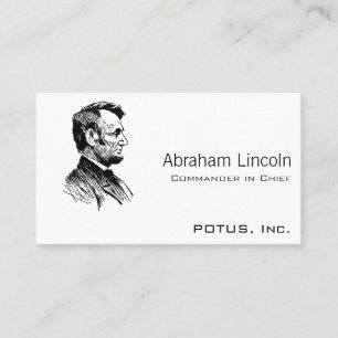 Tarjeta De Visita Abraham Lincoln