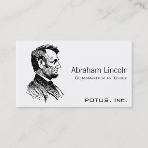 Tarjeta De Visita Abraham Lincoln