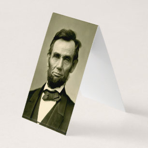 Tarjeta De Visita Abraham Lincoln presidente usa Estados Unidos