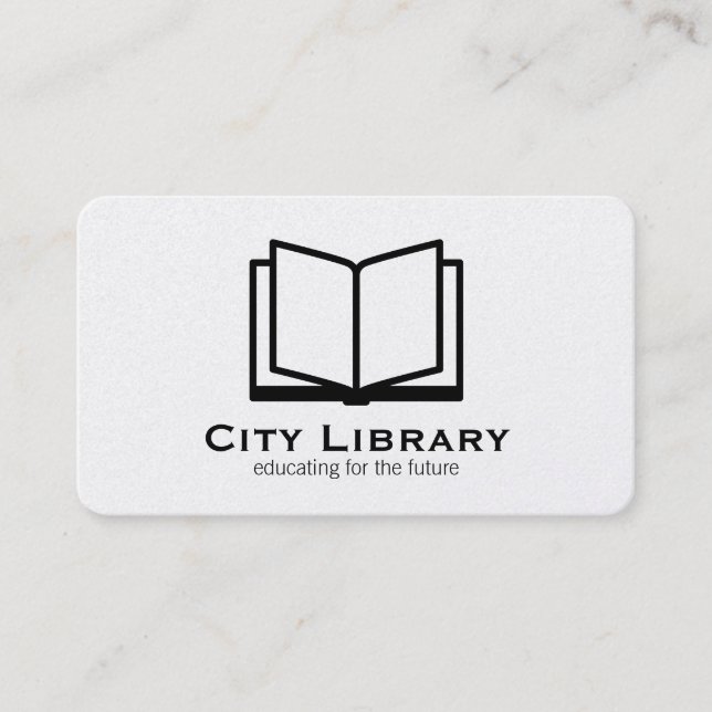 Tarjeta De Visita Abrir libro (Anverso)