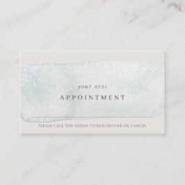 Tarjeta De Visita Abstract Acua Silver Stoke Watercolor Nombramiento