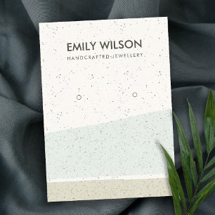 TARJETA DE VISITA ABSTRACT AQUA GRAY CERAMIC WAVES PRESENTES