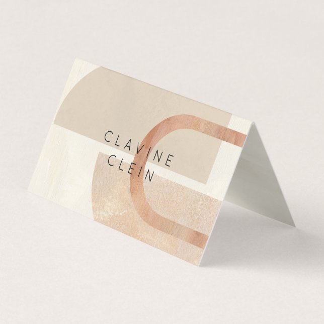 Tarjeta De Visita Abstract Artist Art Atelier Artisan Creative Busin (Anverso)