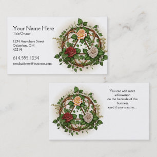 Tarjeta De Visita Abstract Floral Celtic Design Irish Business Card