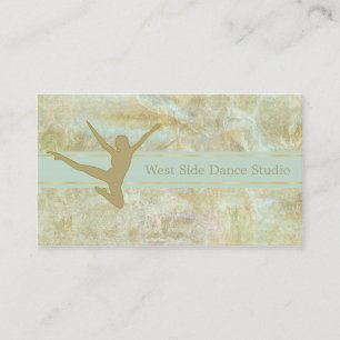Tarjeta De Visita Abstract Gold Dancer