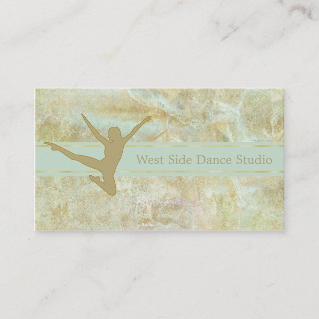 Tarjeta De Visita Abstract Gold Dancer (Anverso)