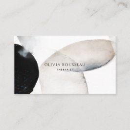 Tarjeta De Visita Abstract Watercolor Shapes Therapist