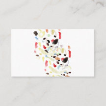 Tarjeta de visita abstracta colorida moderna