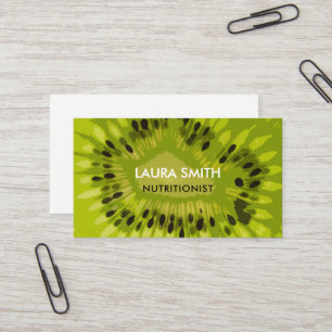 Tarjeta de visita abstracta de la fruta de kiwi -