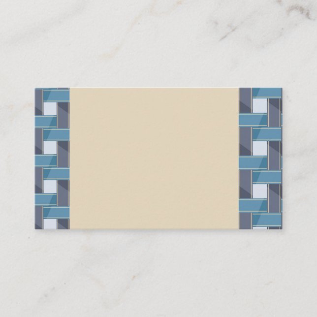 Tarjeta de visita abstracta de vainilla (Anverso)