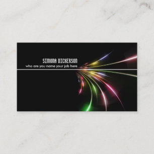 tarjeta de visita abstracta del diseño