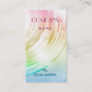 Tarjeta de visita abstracta del diseño