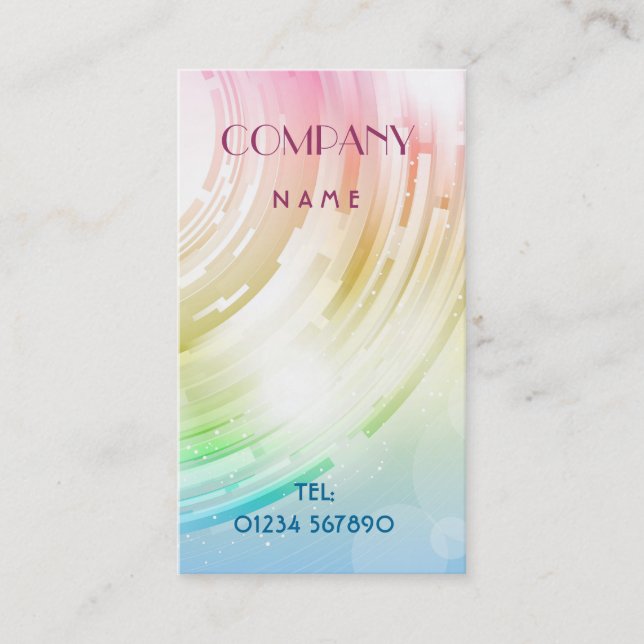 Tarjeta de visita abstracta del diseño (Anverso)