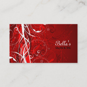 Tarjeta de visita abstracta del diseño floral