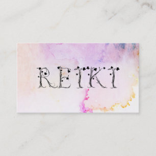 Tarjeta De Visita *~* Abstracto de calumnia acuarela REIKI Ivy Paste