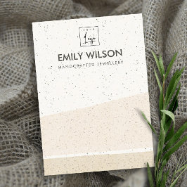 TARJETA DE VISITA ABSTRACTO RUBOR CERAMIC WAVES EARRING SHPLAY LOGO