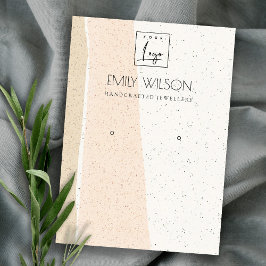 TARJETA DE VISITA ABSTRACTO RUBOR CERAMIC WAVES EARRING SHPLAY LOGO