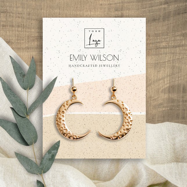 TARJETA DE VISITA ABSTRACTO RUBOR CERAMIC WAVES EARRING SHPLAY LOGO (Subido por el creador)