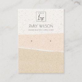 TARJETA DE VISITA ABSTRACTO RUBOR CERAMIC WAVES EARRING SHPLAY LOGO