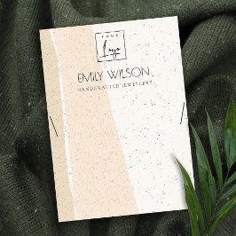 TARJETA DE VISITA ABSTRACTO RUBOR CERAMIC WAVES NECKLACE SHPLAY LOGO