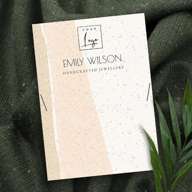 TARJETA DE VISITA ABSTRACTO RUBOR CERAMIC WAVES NECKLACE SHPLAY LOGO (Subido por el creador)