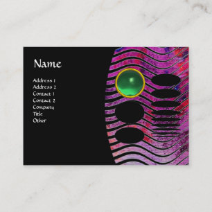 Tarjeta De Visita ABSTRACTO TECHNO MONOGRAM jade green