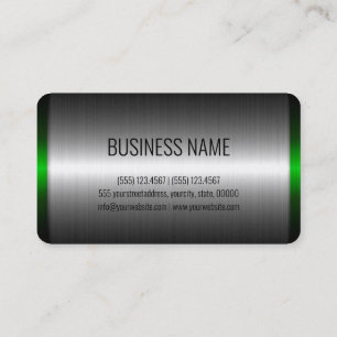 Tarjeta De Visita Acabado de metal de acero inoxidable #2