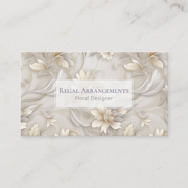 Tarjeta De Visita Acanthus elegante (Anverso)