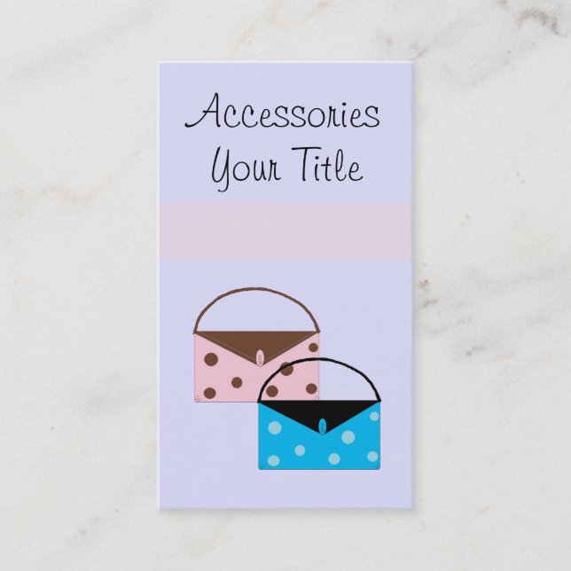 Tarjeta De Visita Accesorios (Anverso)