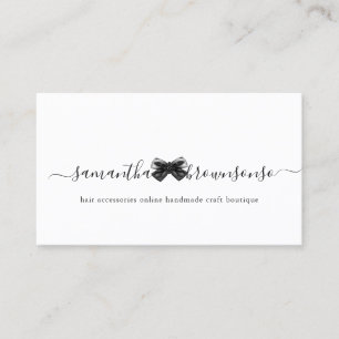 Tarjeta De Visita Accesorios para el cabello boutique de artesanía h