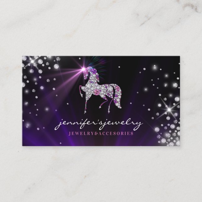 Tarjeta De Visita Accesorios para joyas de diamantes de diamantes de (Anverso)