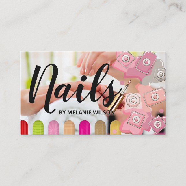 Tarjeta De Visita Accesorios para Salones de Nilo | Belleza (Anverso)