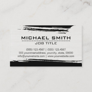 Tarjeta De Visita Accionamiento profesional moderno de pincel negro