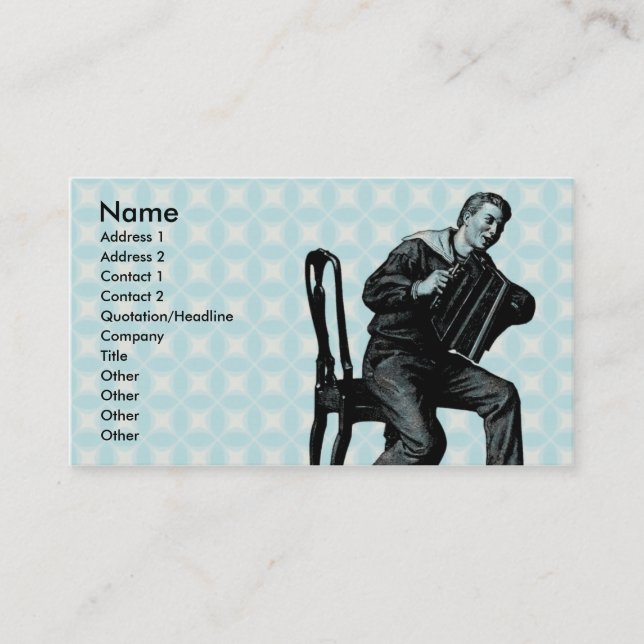 Tarjeta De Visita Accordian (Anverso)