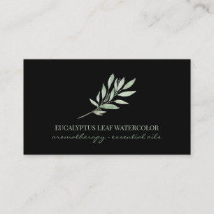 Tarjeta De Visita Aceite Esencial de Flor de Hoja de Eucalipto