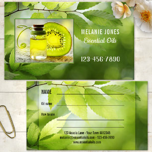Tarjeta De Visita Aceites Esenciales de Aromaterapia de tu Foto